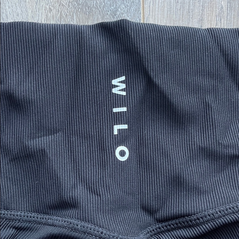 WILO The Label Black Ribbed Biker Shorts - Picture 5 of 7